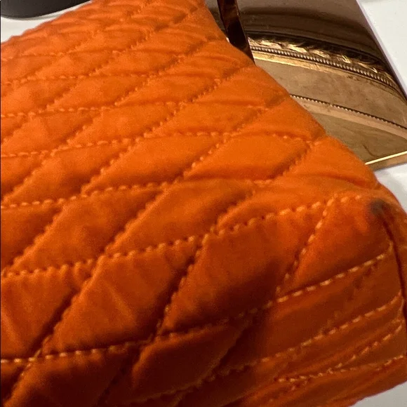 Bally Orange Quilted Shoulder Bag - Picture 9 of 15